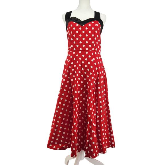 Minnie Mouse Women's Size Medium Poka Dot Dress - Picture 1 of 7